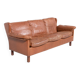 Canapé Wing en cuir cognac moderne danois des années 1970
