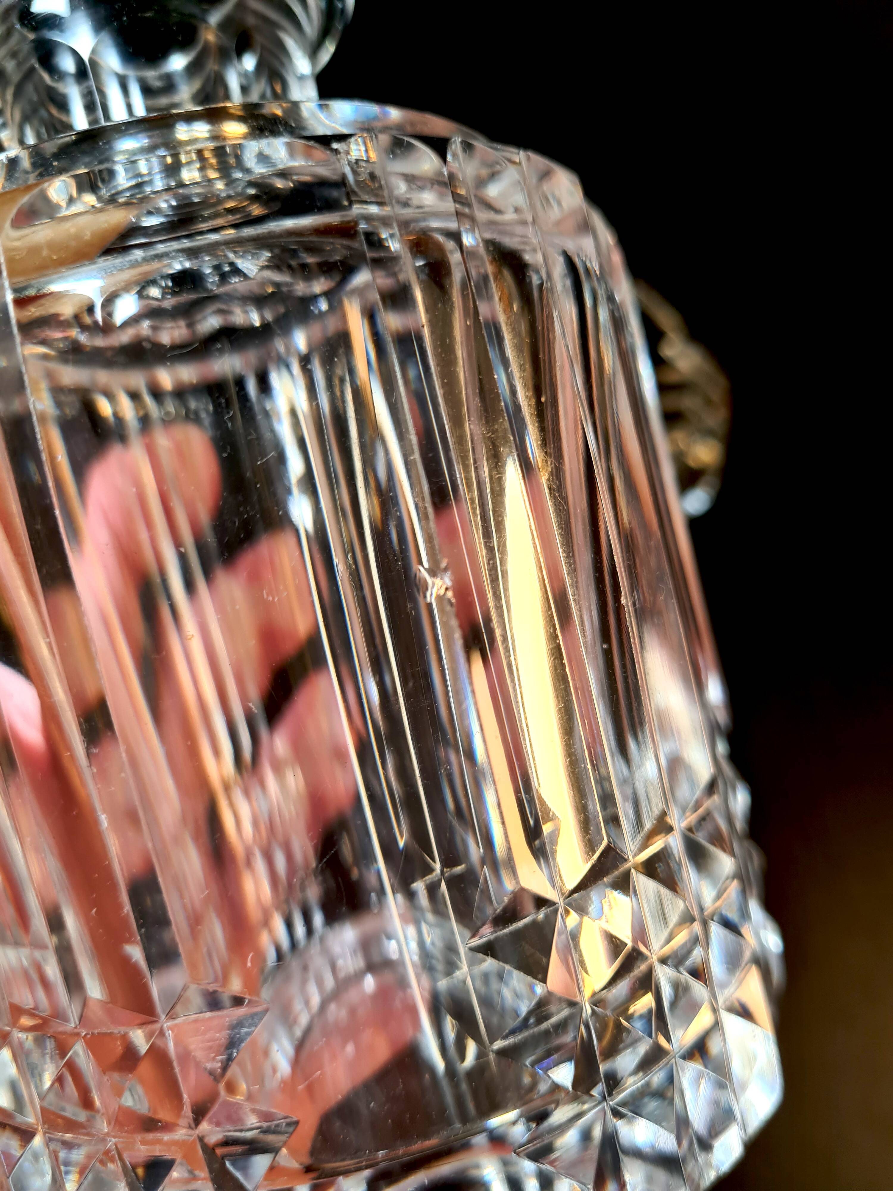 Crystal carafe and ice bucket from Val Saint Lambert – Elegance for the bar.