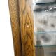 Vitrine vintage robuste en bois / armoire