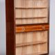Bibliothèques Art Déco vintage en frêne et acajou, années 1940, ensemble de 2