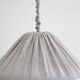 Suspension en lin et coton plissé "Malala" fines rayures classic grey