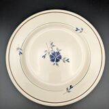 6 assiettes plates Saint Amand modèle Prisca fleurs