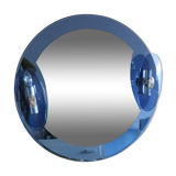 Cobalt blue mirror, Italian design, circa 1970