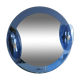 Miroir bleu cobalt, design italien, circa 1970