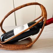 Rattan bottle holder