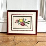 Pink flower frame