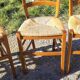 6 straw chairs