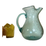 Bubbled glass decanter