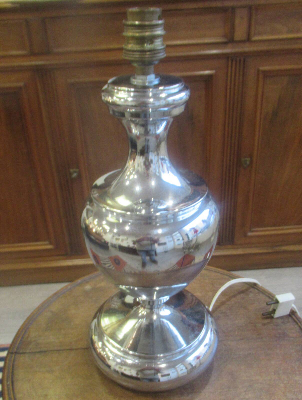 70s lamp, stainless steel