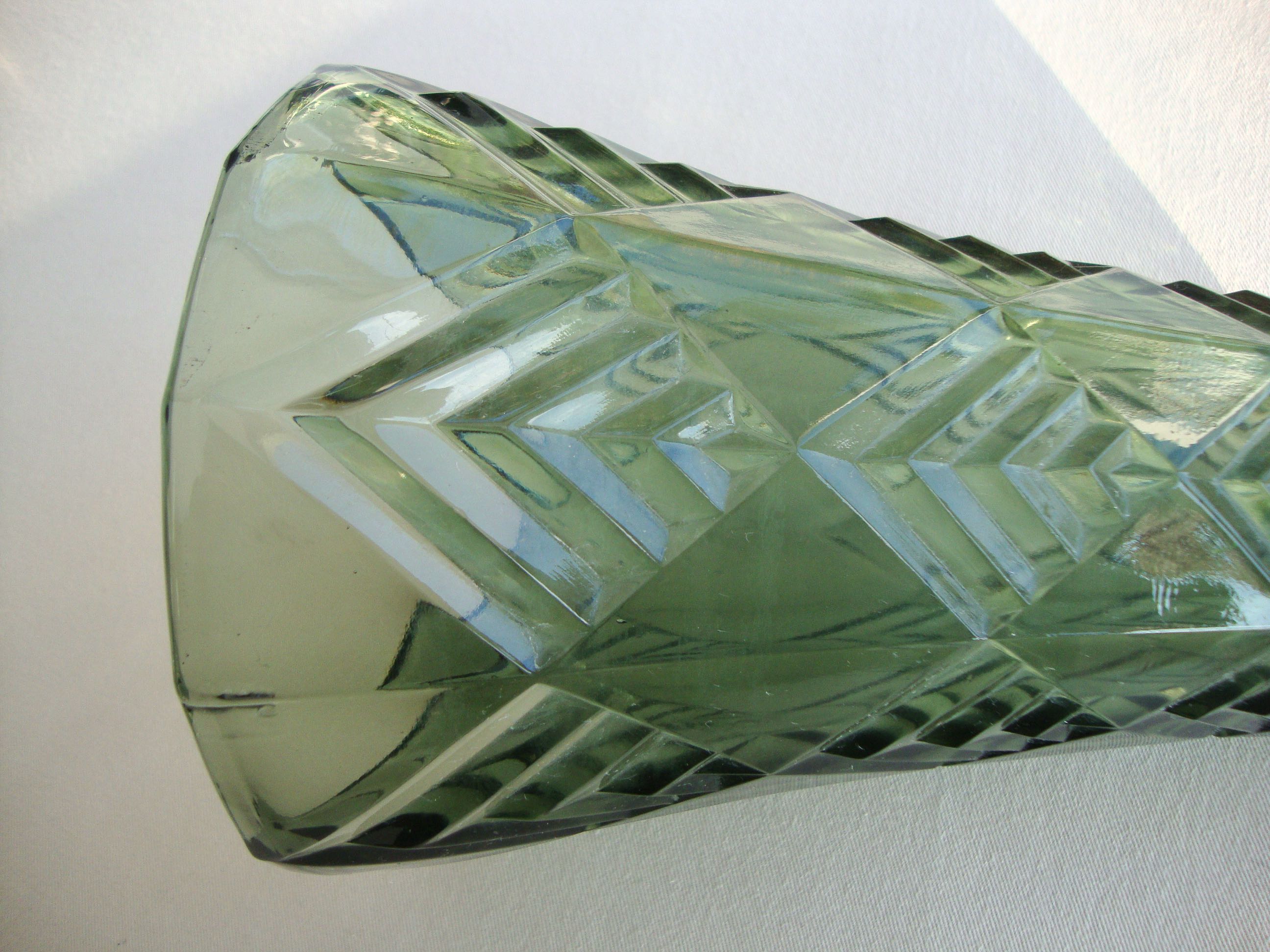 1950s glass vase