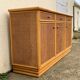 Vintage buffet in bamboo and cannage 1970
