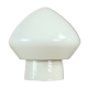 White opaline glass and porcelain light, Czechoslovakia 1960s