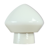 White opaline glass and porcelain light, Czechoslovakia 1960s
