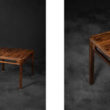 scandinavian Danish Modern Low Rosewood Coffee Table by Rasmus Solberg