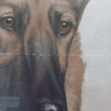 Léon DANCHIN (1887-1938) : GERMAN SHEPHERD Numbered and Signed Lithograph