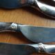 12 Christofle silver metal knives