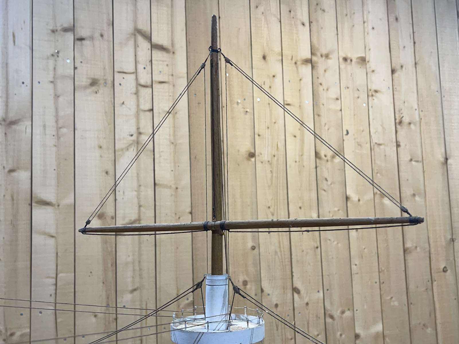 Model representing a battleship of the late nineteenth century