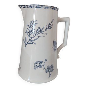Old milk jug Digoin Sarreguemine model Carmen iron earth