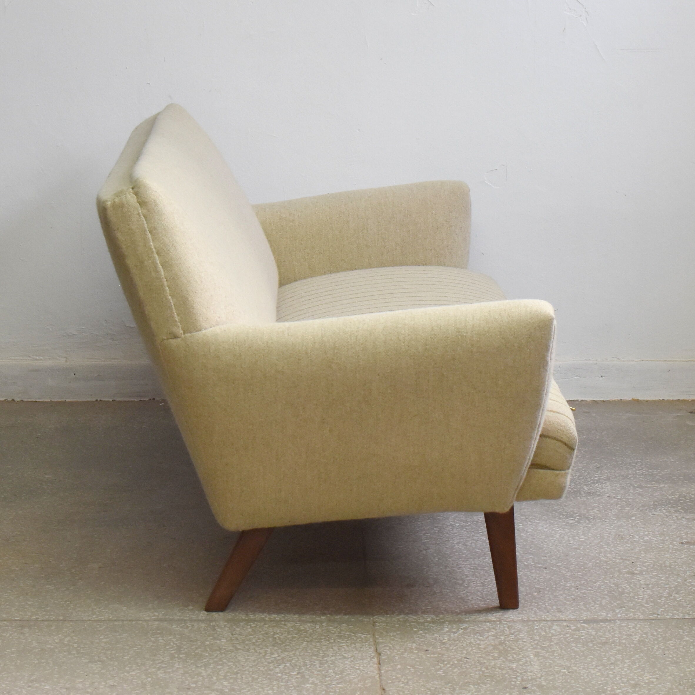 Mid century wool sofa