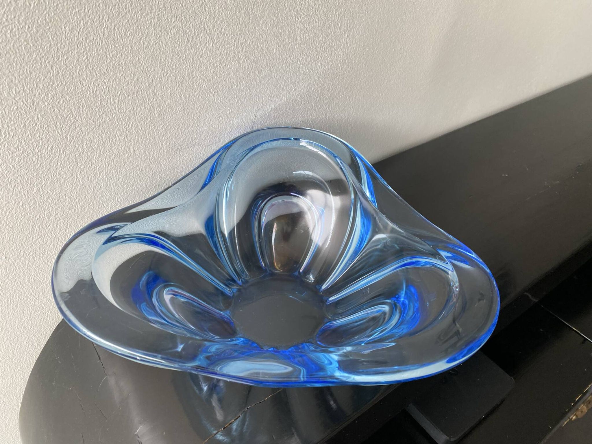 Blue Murano fruit bowl