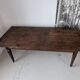 Campaign table in solid oak, Directoire style.