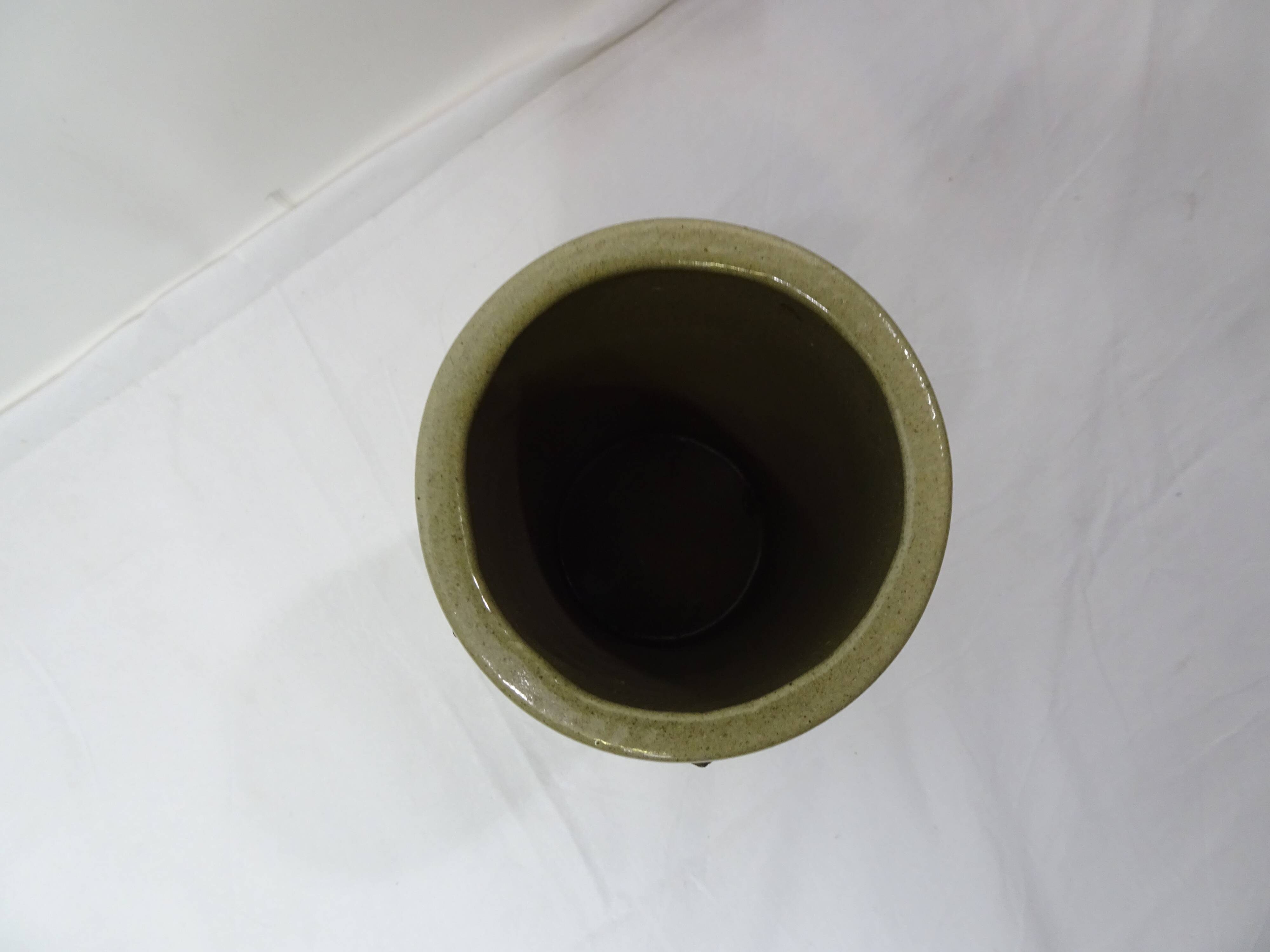 Vase vintage années 70' vert