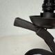 Brutalist metal lamp from the 50s