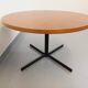Large round coffee table in vintage Scandinavian style, modular into a table.