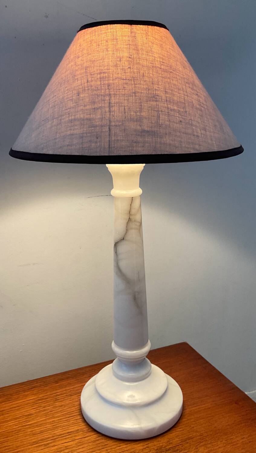 Vintage marble lamp from the 70s