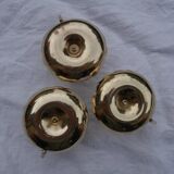 Brass candlesticks, cellar rat models