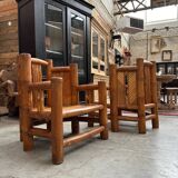 70s bamboo living room