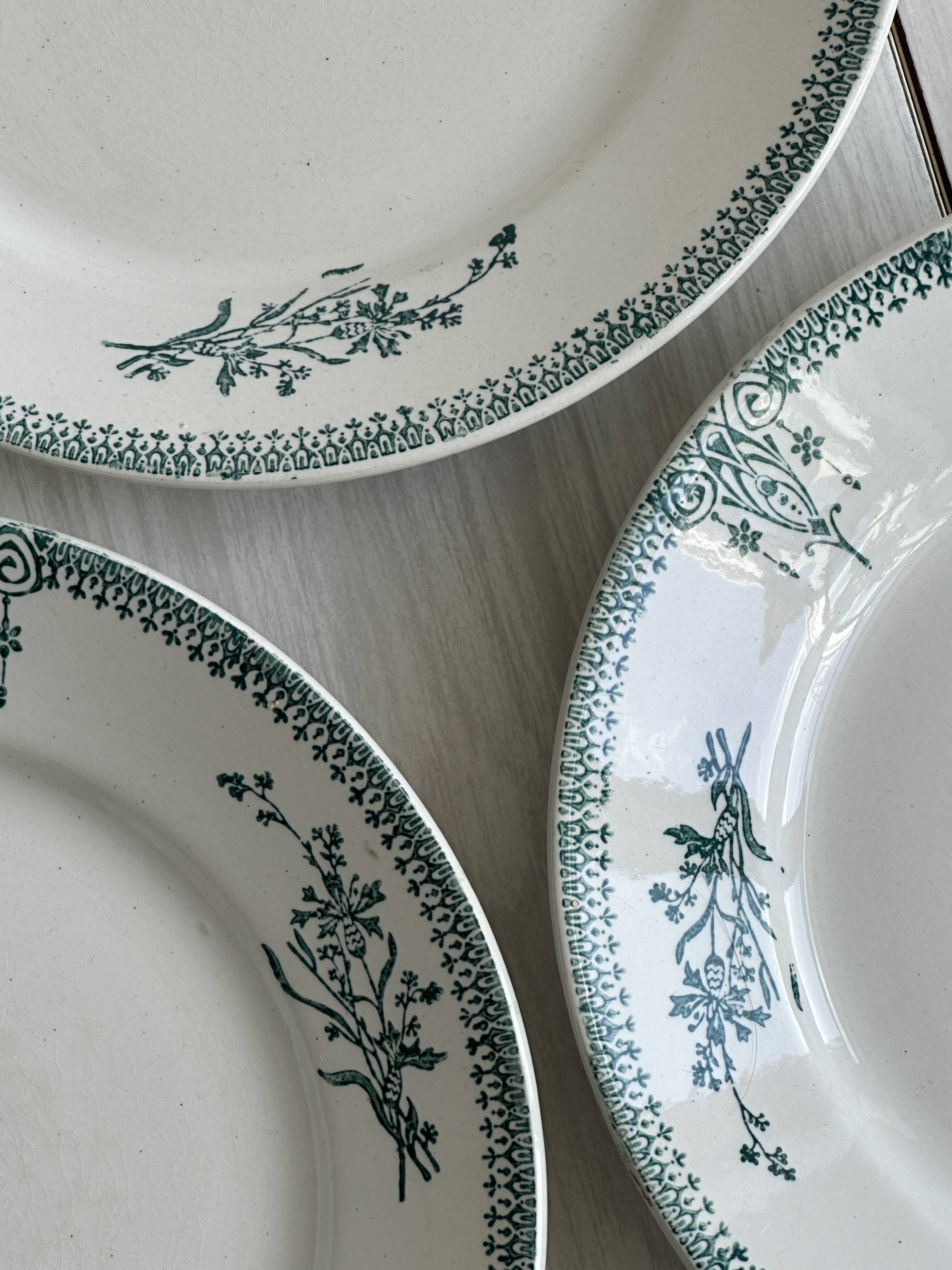 3 St Amand iron earth plates.