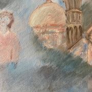 Tableau onirique vintage années 70