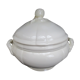 Old soup tureen Sarreguemines ivory