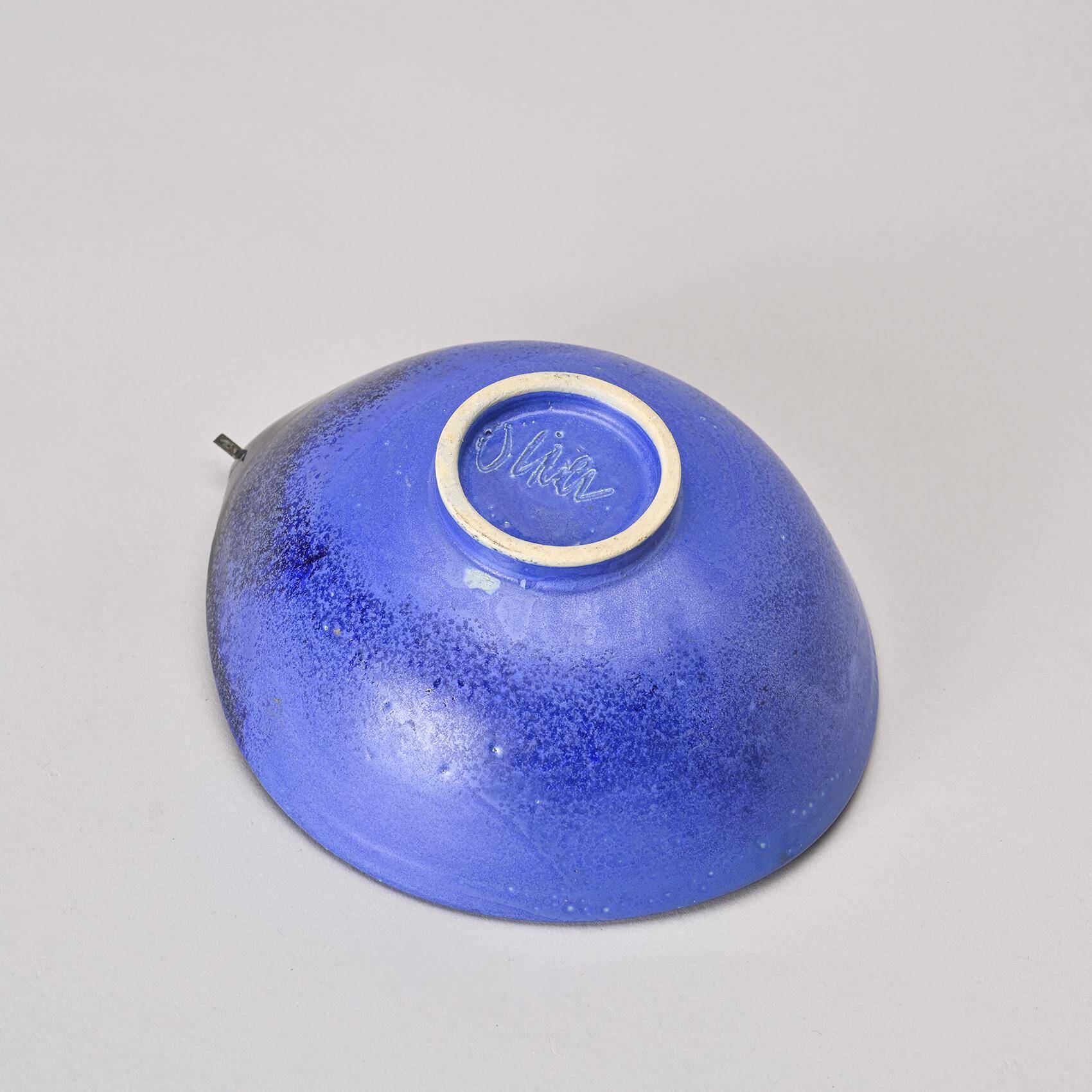 Set of two ceramic birds, Gérald Olivier, Switzerland circa 1970