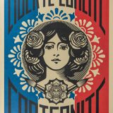 Shepard Fairey (Obey Giant): Liberty, Equality, Fraternity - Signed lithograph