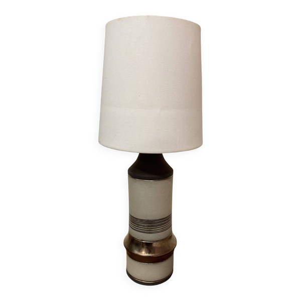 Lampe céramique estampillée design scandinave 1960.