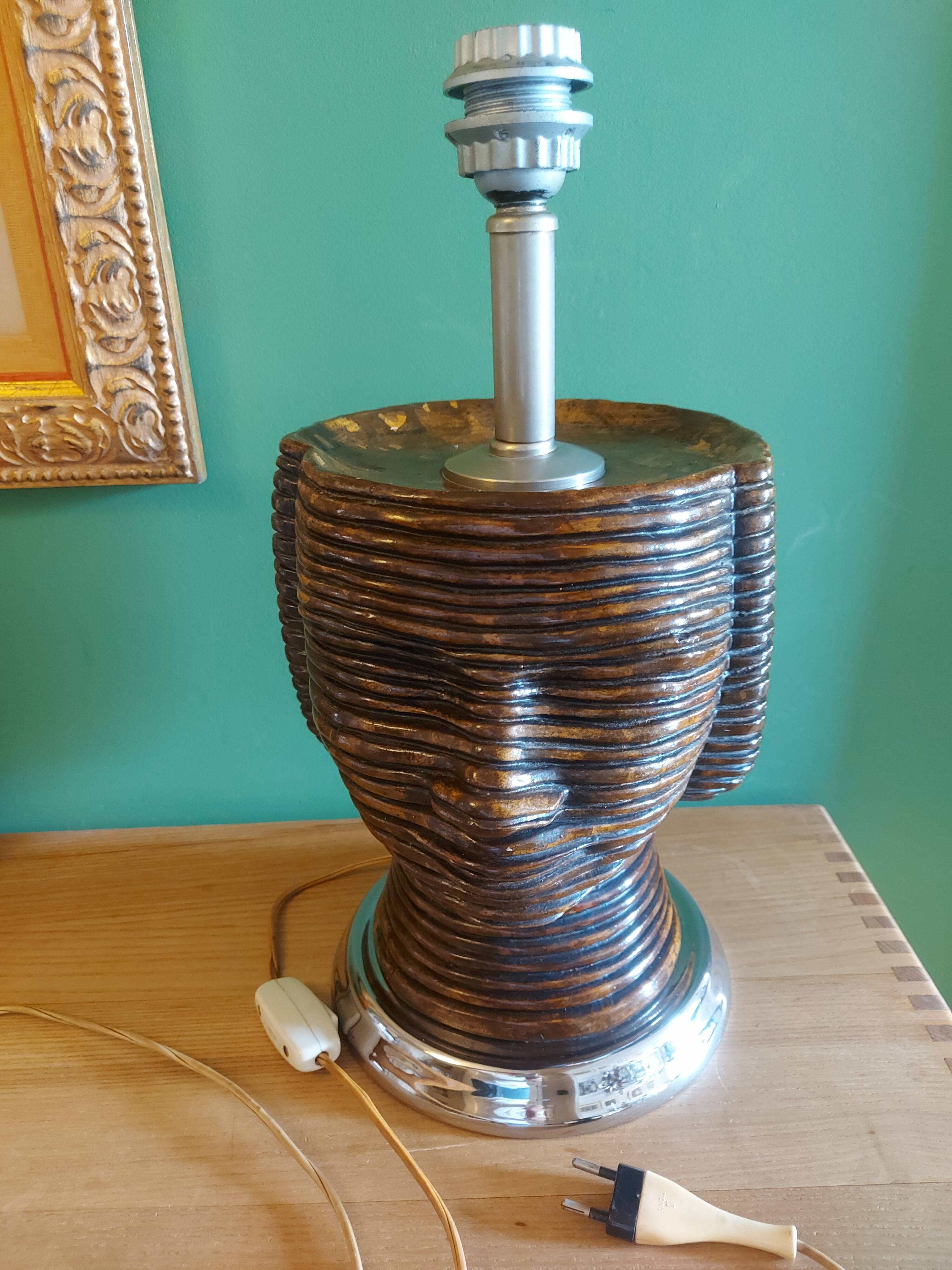 Vintage ceramic lamp of the years 70's luxor