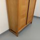 Vintage Guillerme et Chambron wardrobe in solid oak from the 60s