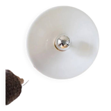 Smooth opaline wall light