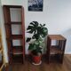 Lovely pair of vintage teak shelves, 1970s