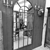 Large industrial mirror 195 cm high