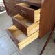 Vintage Danish teak hairdresser from the 1960s stamped Ag Spjel Kobber.