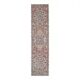 1970s Vintage Turkish Oushak Handmade Wool Cotton Pink Runner Rug 103x302