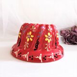 Painted terracotta kouglof mould