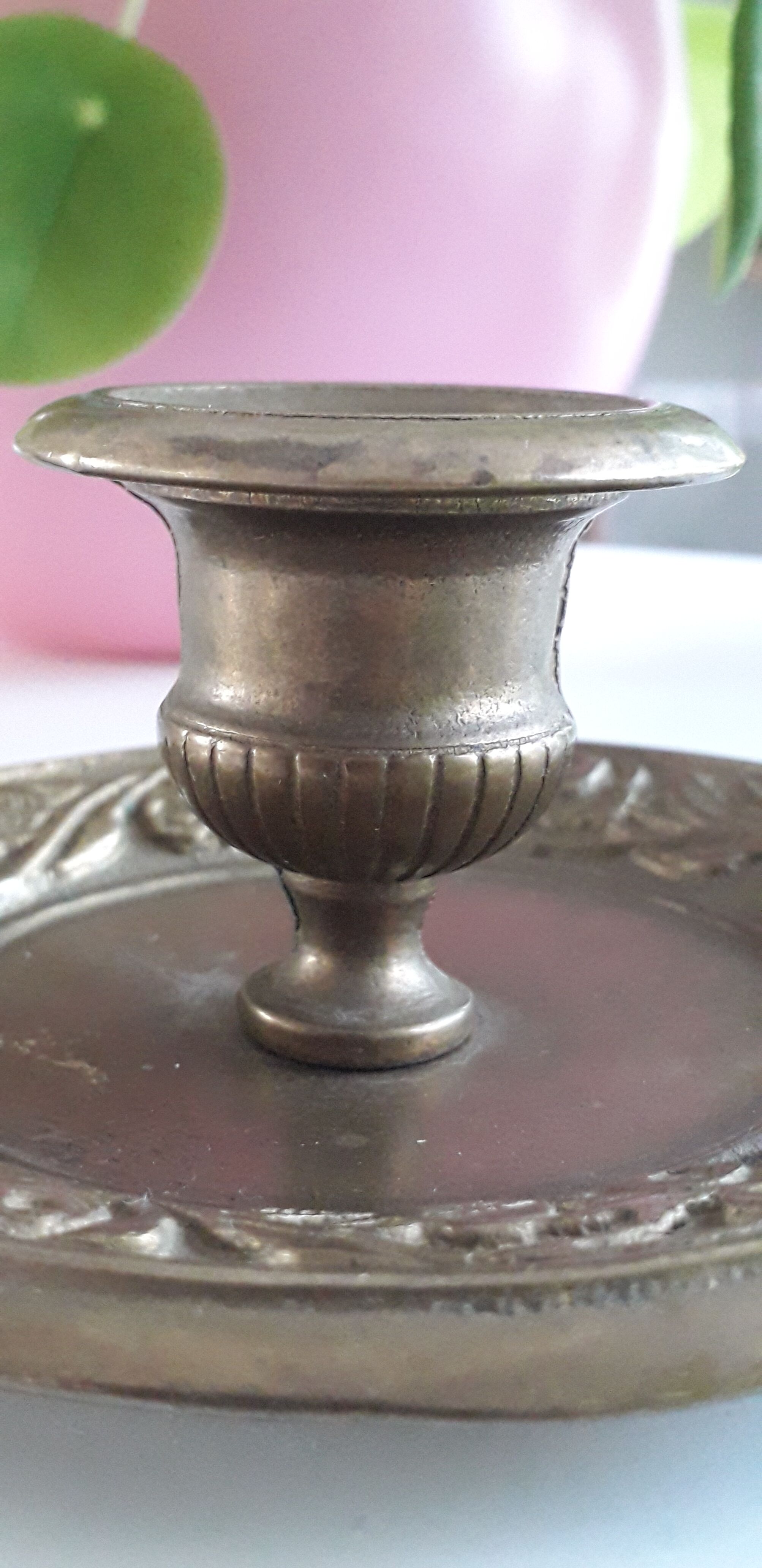 Brass candle holder
