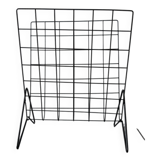 Vintage metal magazine rack