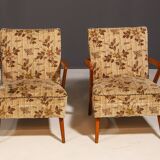 Fauteuils tchécoslovaques du milieu du siècle, années 1960, lot de 2