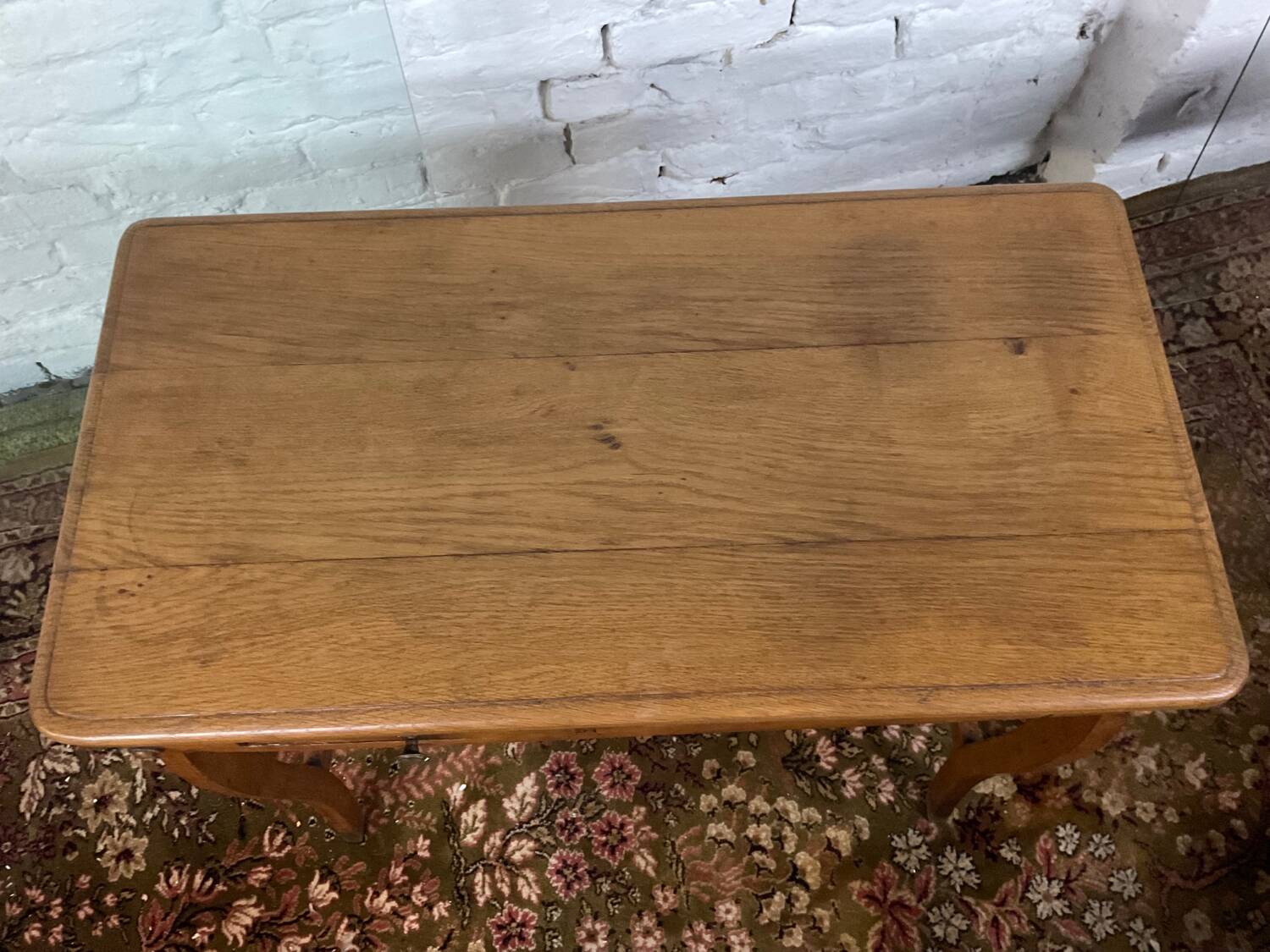 Old small solid wood desk