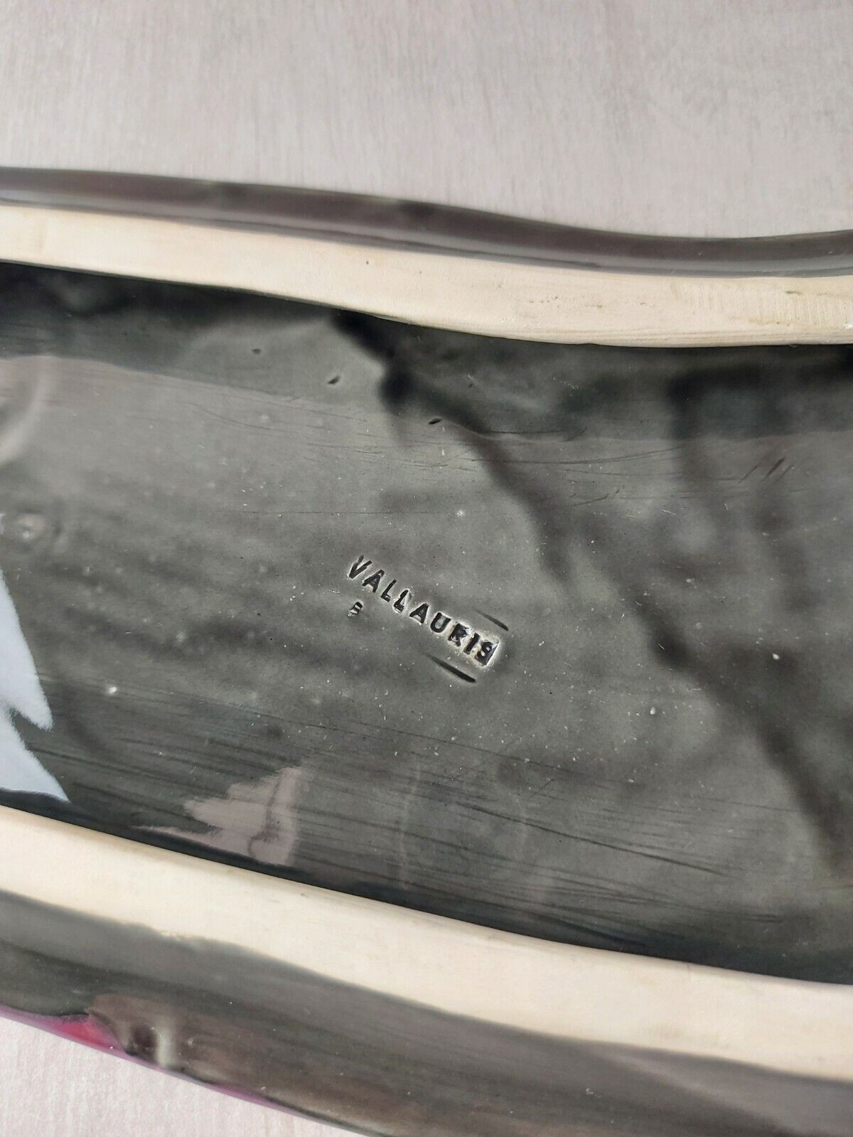 Table mat, ceramics from Vallauris, vintage